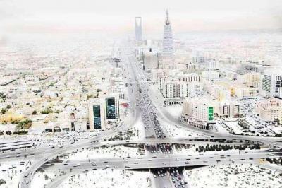 ثلج على الرياض: ليست نكتة بل حقيقة