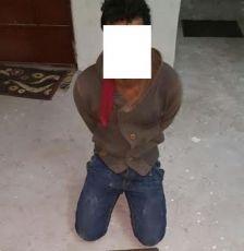 شاهد بالصور : القبض على عنصر من القاعدة وبحوزته كمية من مادة "السي فور" شديدة الانفجار