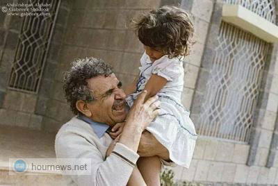 صوره نادرة للشاعرعبدالله البردوني