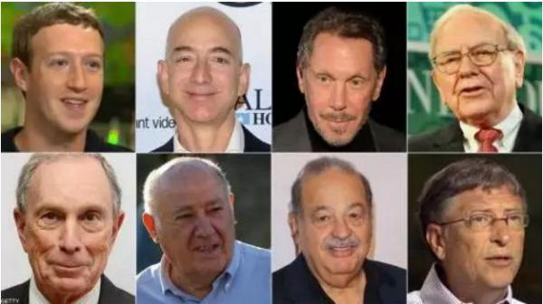 هولاء الثمانية ثرواتهم تعادل ما يملكه نصف فقراء العالم