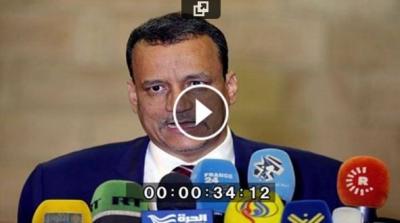 اليمن: ولد الشيخ موقفنا بالأمم المتحدة واضح لانعترف الا بحكومة بن دغر واللقاء بهشام شرف بصفته في المؤتمر الشعبي العام(تسجيل صوتي)