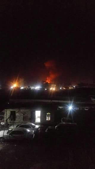 اليمن : شاهد بالفيديو قصف كلية الطيران بصنعاء من قبل طائرات التحالف مساء الليلة اليمن : شاهد بالفيديو قصف كلية الطيران بصنعاء من قبل طائرات التحالف مساء الليلة