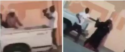 شاهد بالفيديو : شاب عاق يضرب امه وابوه بالسعودية ويثير جدلاً واسعاً على مواقع التواصل الاجتماعي