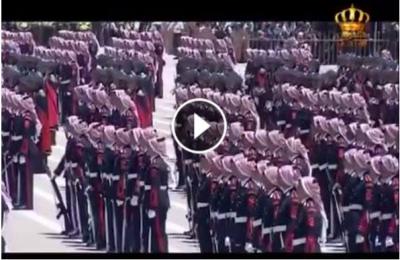 الاول في كلية العلوم العسكرية الاردنية الطالب اليمني : اكرم العقيلي وتكريم شقيق الملك عبدالله (فيديو)