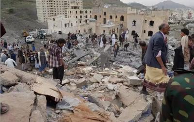 اليمن: هكذا علقت حكومة الرئيس هادي على مجزرة التحالف في عطان اليوم الذي راح فيها 14 مدنيا