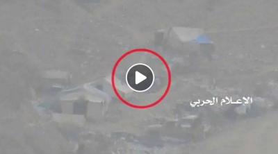 شاهد بالفيديو لحظة استهداف قائد اللواء 81 مشاه العميد: محمد الجرادي وجنوده في صرواح وهم يؤدون صلاة العيد 