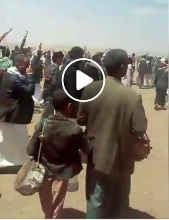 اليمن:شاهد بالفيديو حشد جماعة الحوثي اليوم في بني الحارث (يوم الغدير)