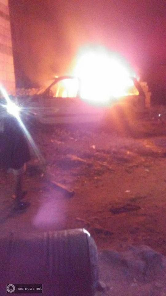 عاجل المحويت: انفجار سيارة في مديرية الرجم (صوره)