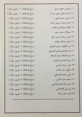 اليمن : التحالف السعودي ينشر قائمه حوثيين مطلوبين لهم والعاطفي يظهر مرتين بالصور