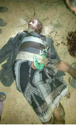 اليمن : جماعة الحوثي تقتل شيخ مؤتمري امام ابناءه بهذه المحافظة (صوره)