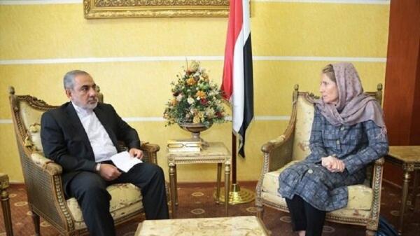 الخارجية اليمنية تحتج على لقاء رئيسة بعثة الصليب الأحمر بسفير إيران لدى الحوثيين