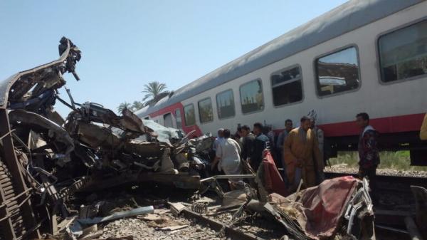 مصر: أكثر من 185 إصابة و19 وفاة في حادث قطاري سوهاج