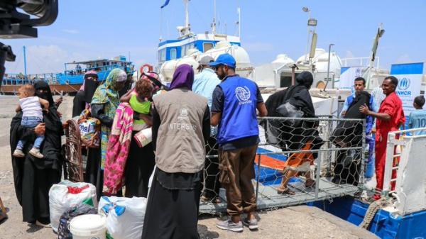 الهجرة الدولية تسهل عودة 160 مهاجرا إلى اثيوبيا عبر مطار عدن الدولي