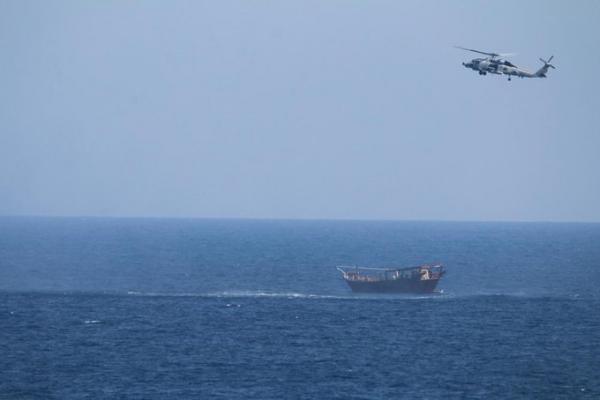 وزارة الدفاع الأمريكية: شحنة الأسلحة التي تم ضبطها في بحر العرب كانت قادمة من إيران للحوثيين